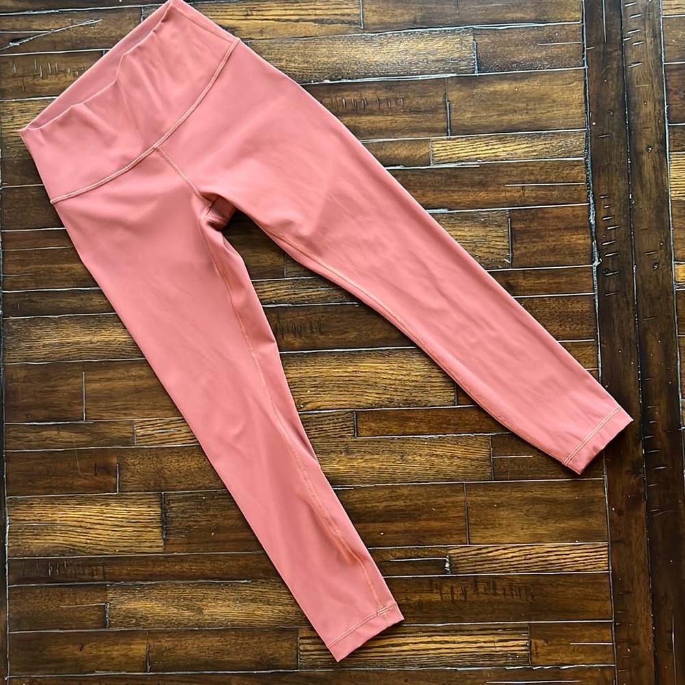 LuLuLemon High Rise Wunder Under Tight Leggings Moss Rose Size 6